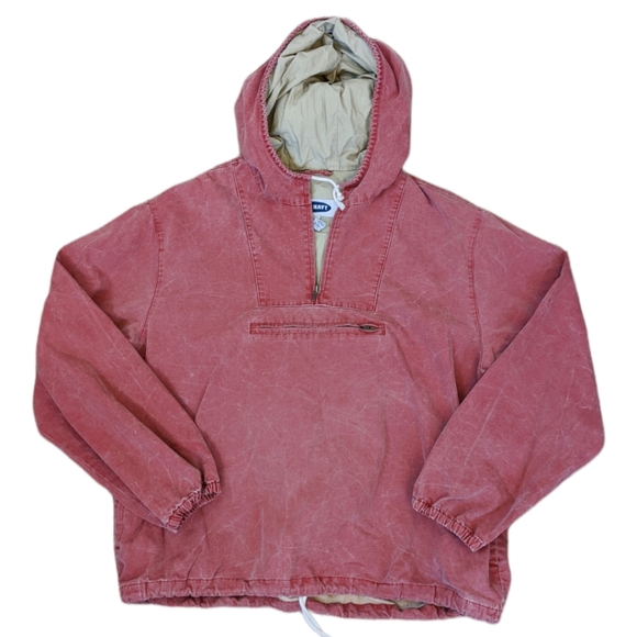 Vintage Other - Vintage 90s/Y2K Anorak Distressed Wash Quarter Zip Pull Over Jacket